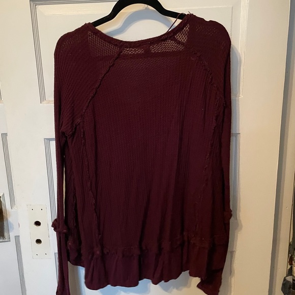 COPY - Free People Burgundy Thermal XS - Picture 3 of 4